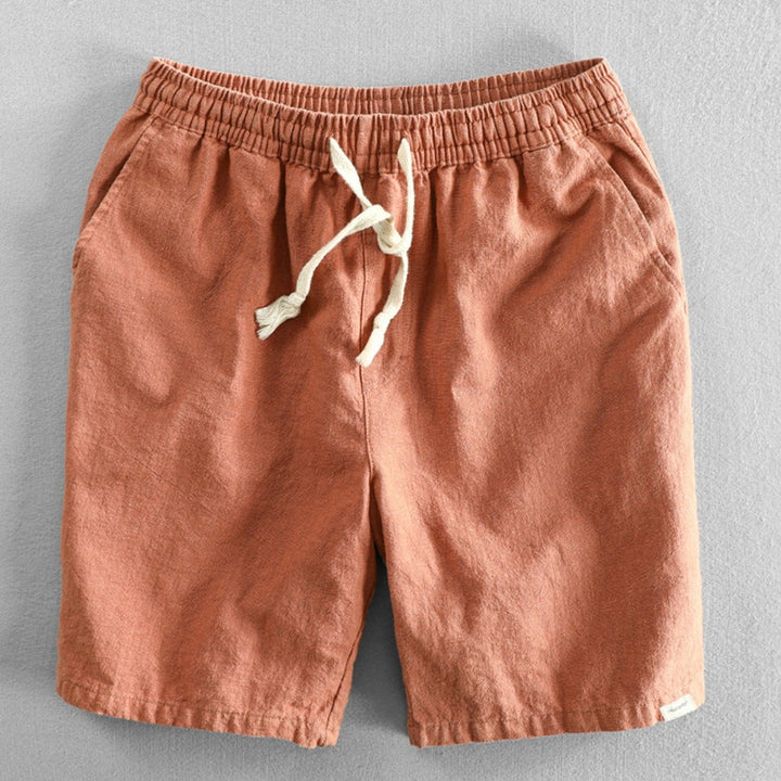 Pantaloncini di cotone in stile giapponese