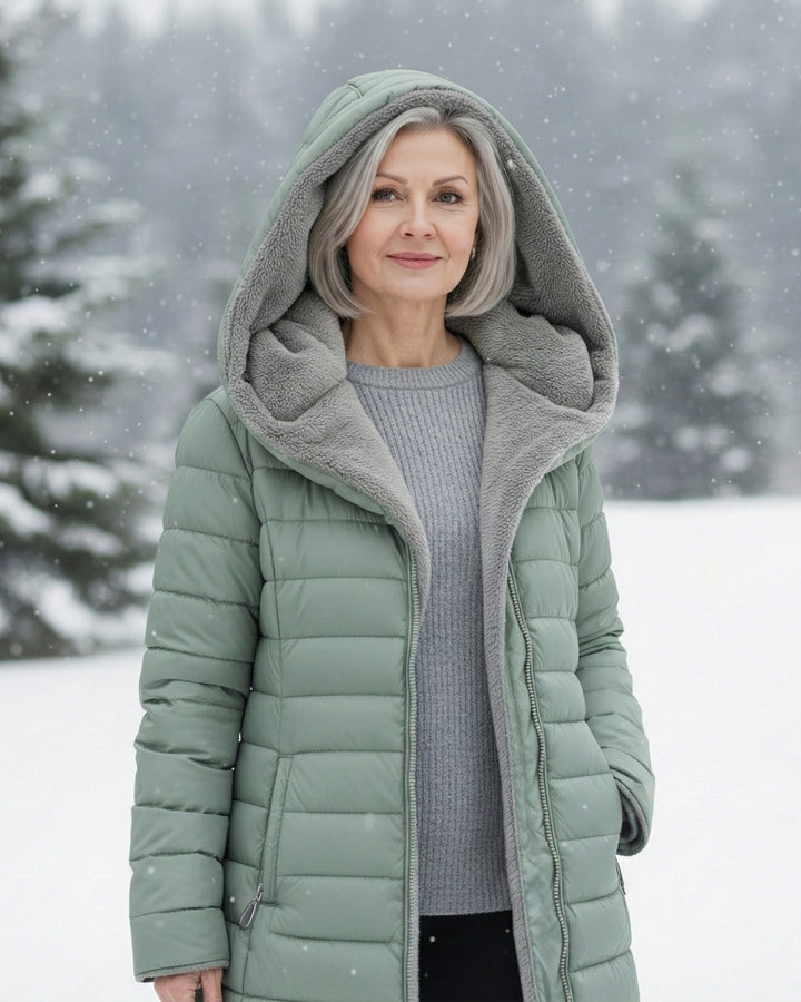 Clair | Cappotto puffer foderato in pile