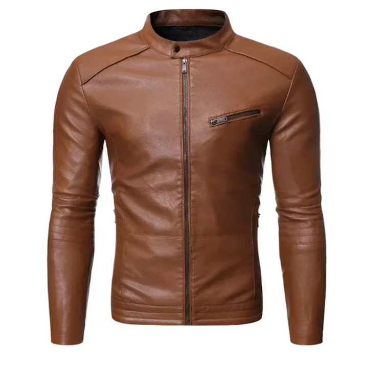Giacca di pelle elegante