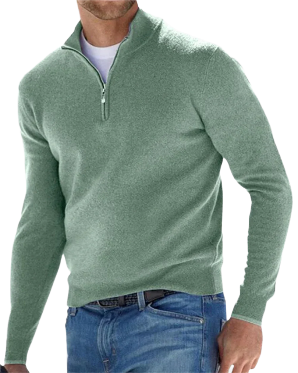 Maglione con zip elegante