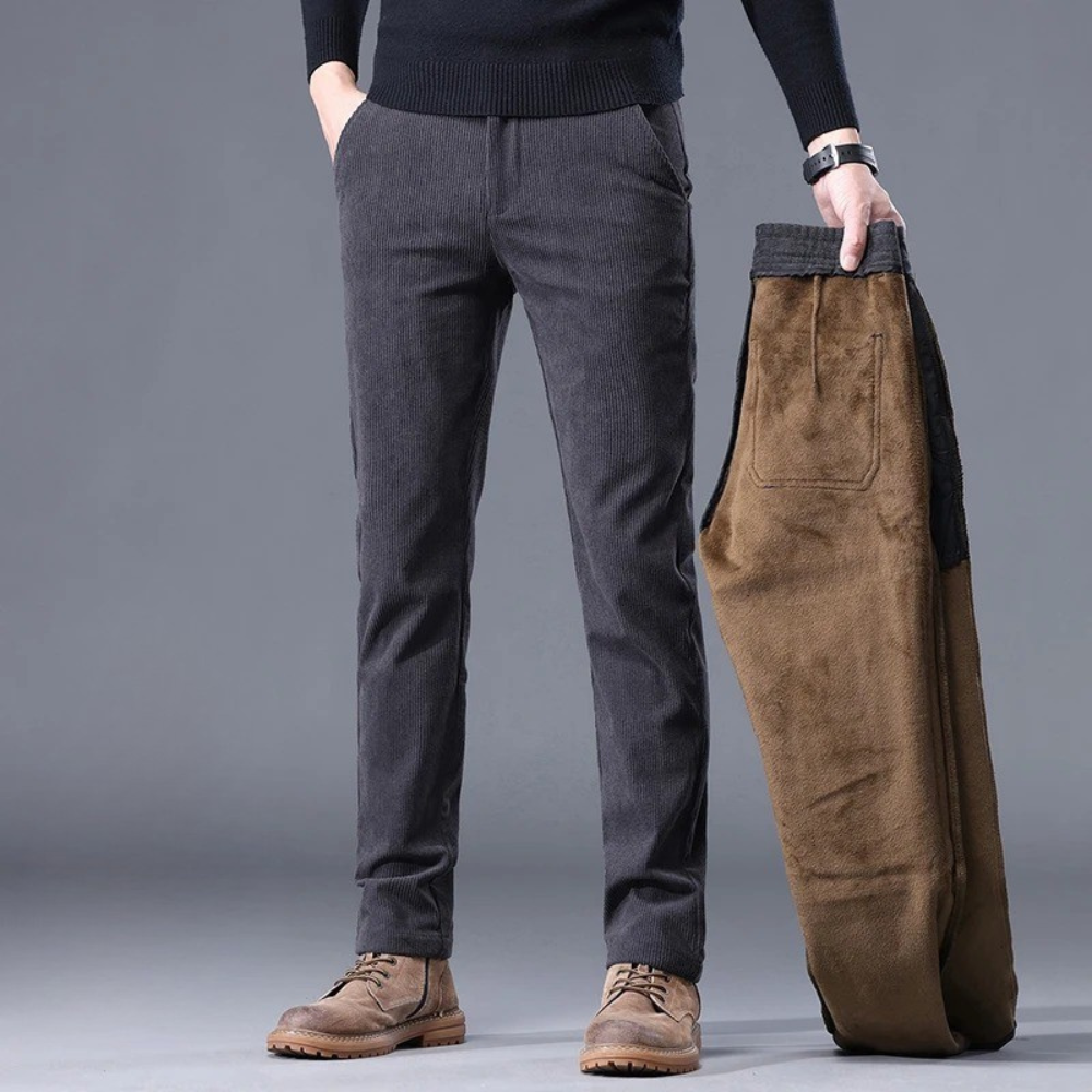 Pantaloni eleganti in velluto a coste