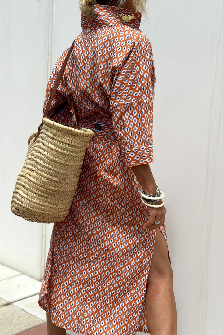 Anne | elegante abito camicia a righe