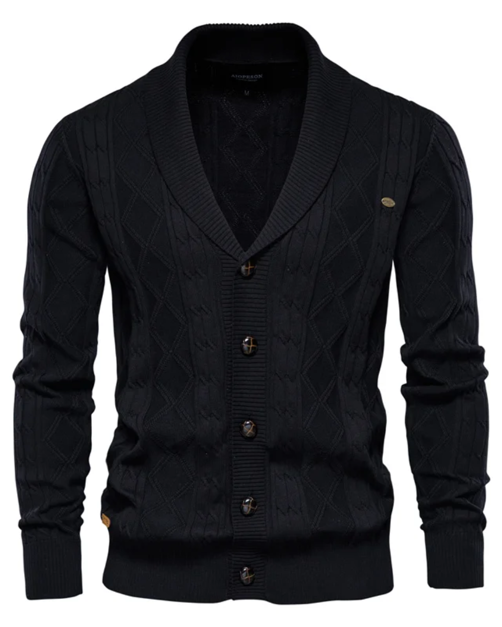 Cardigan di lusso da uomo con bottoni