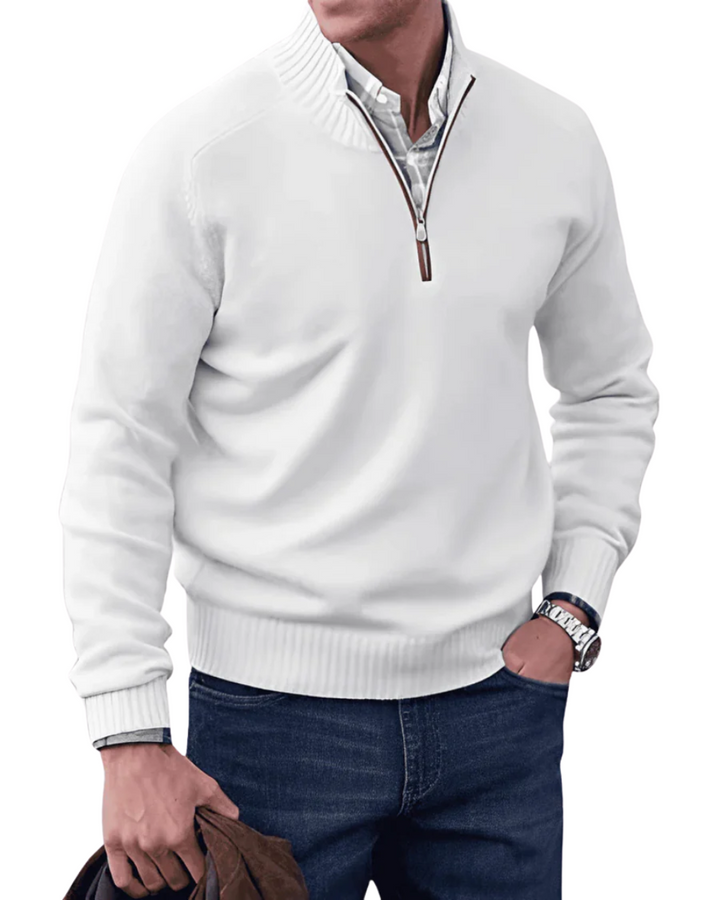 Maglione casual con zip