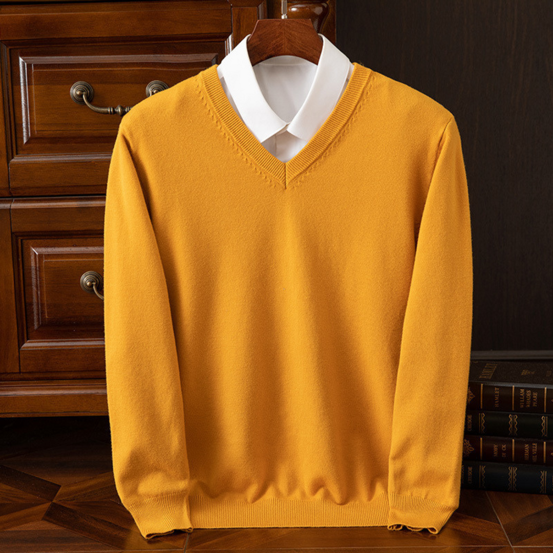Maglione chic con scollo a V