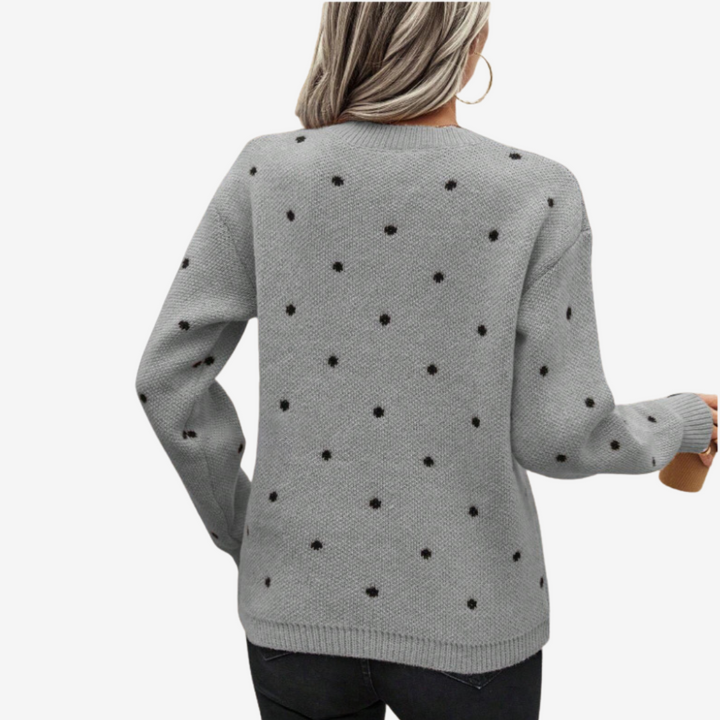 Aveline™ Elegante maglione a pois