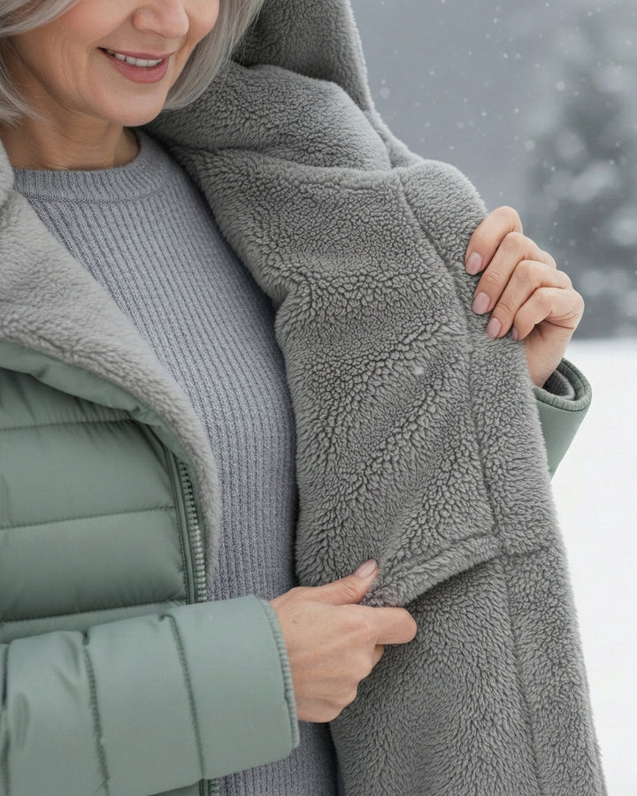 Clair | Cappotto puffer foderato in pile