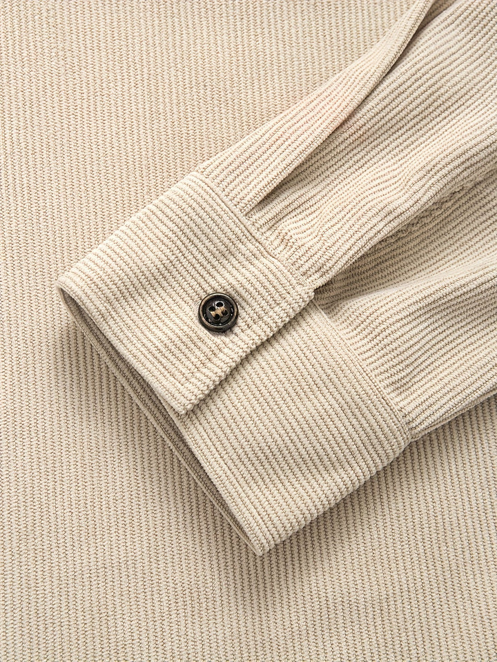 Cardigan casual in velluto a coste