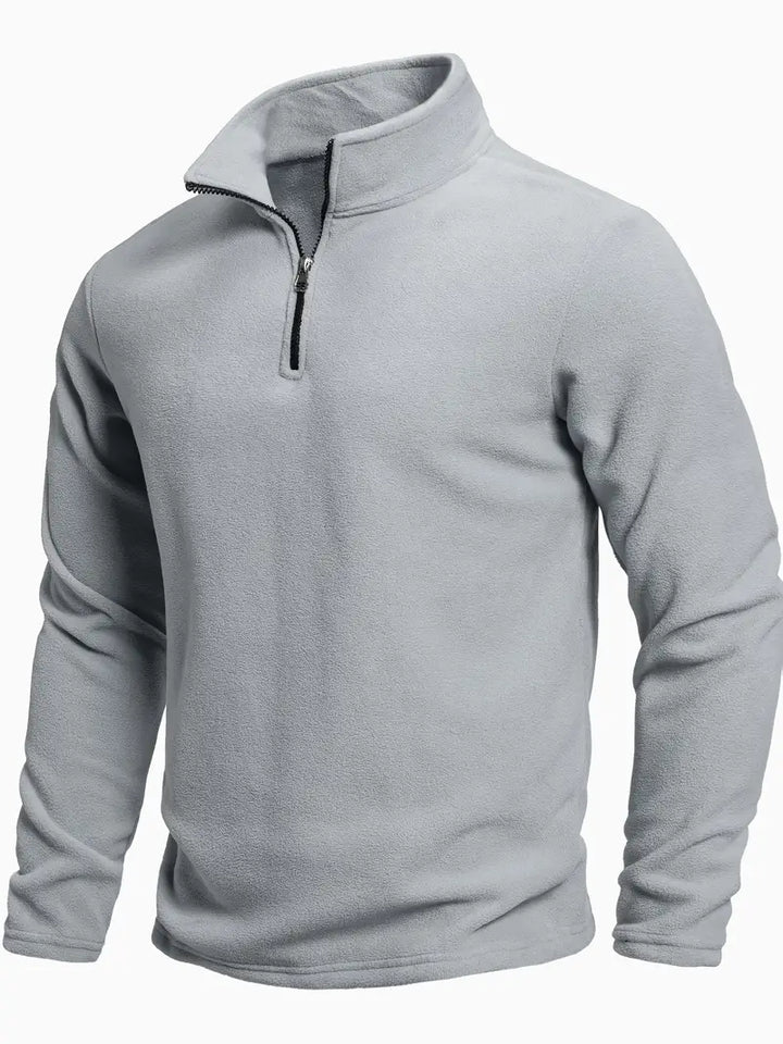 Maglione con zip a maniche lunghe