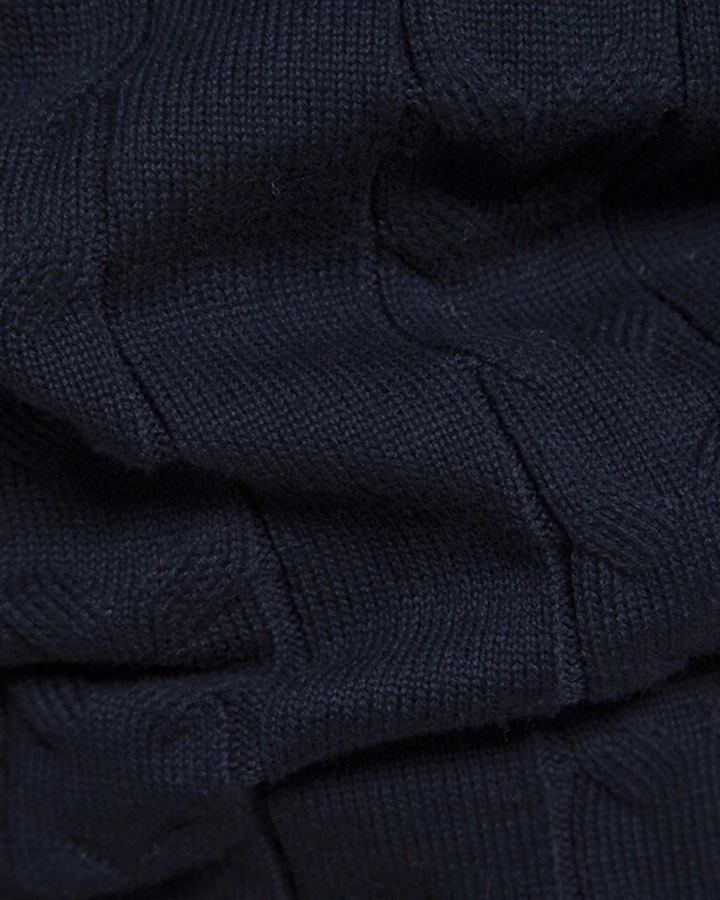 Maglione con zip in cotone Frederico con motivo