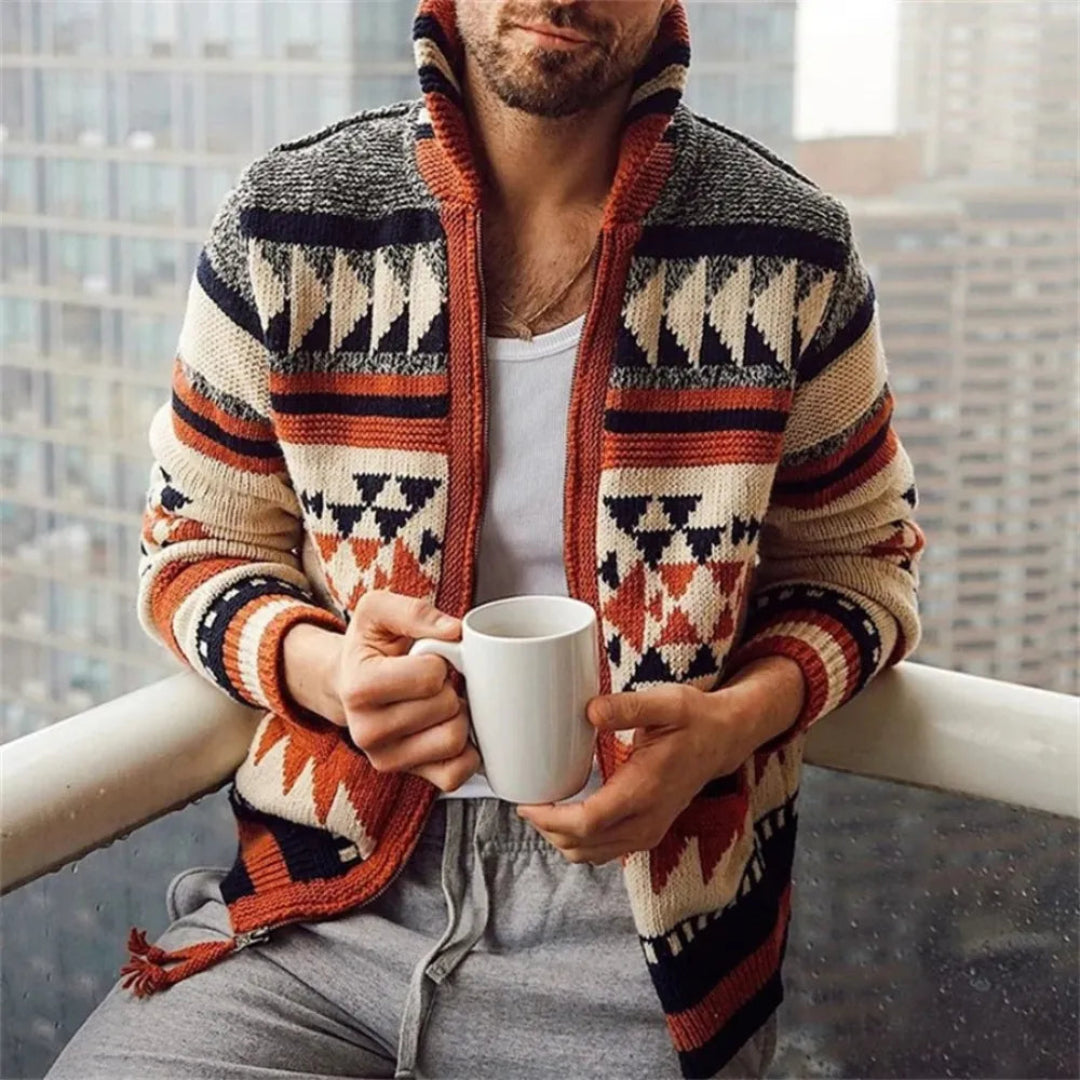 Cardigan elegante in jacquard