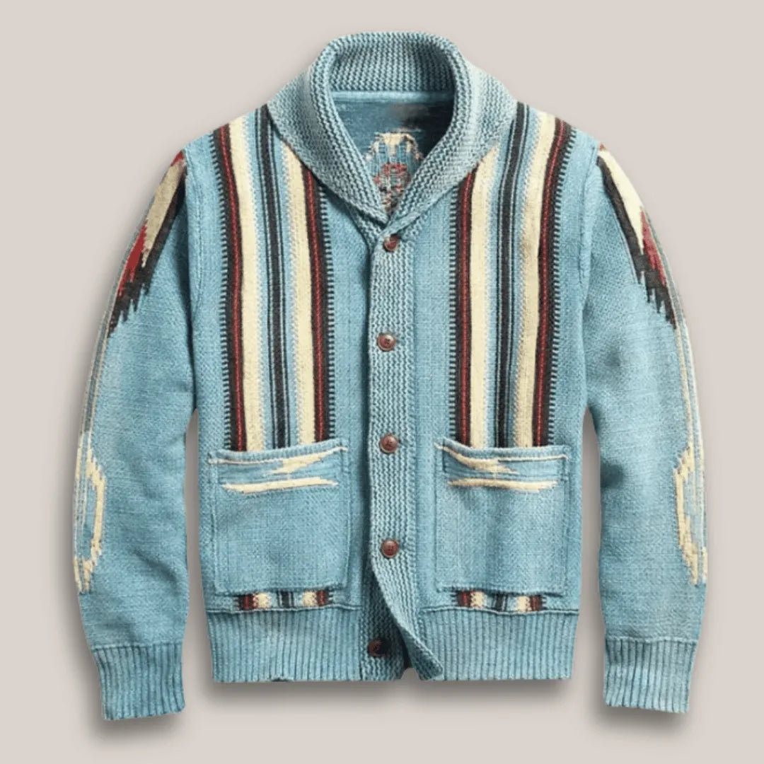 Cardigan in lana a trama elegante
