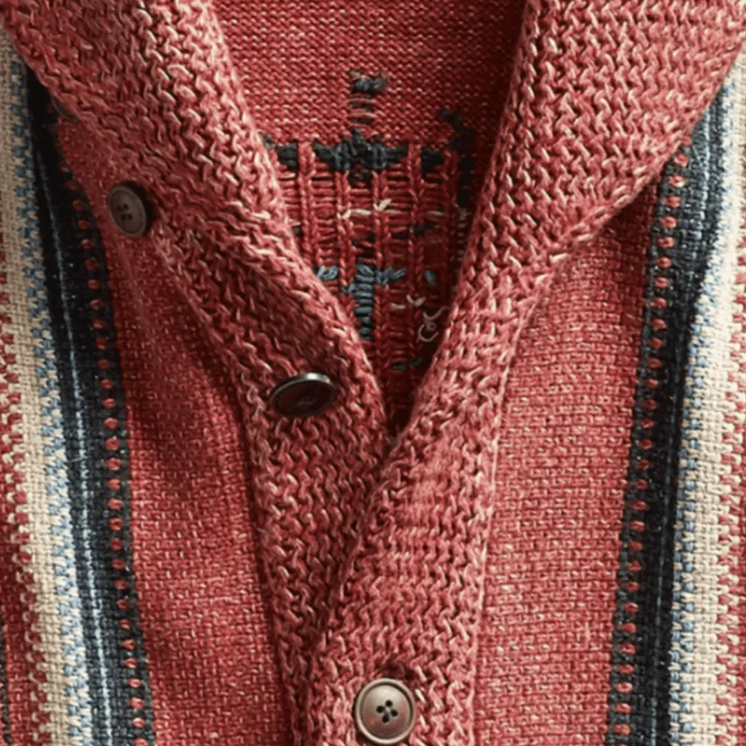 Cardigan in lana a trama elegante