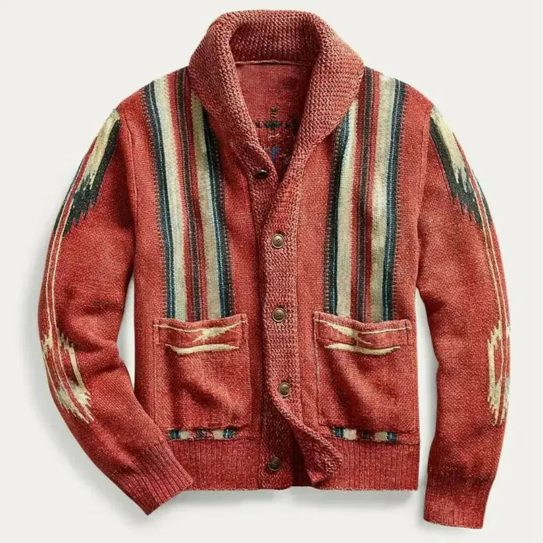 Cardigan in lana a trama elegante