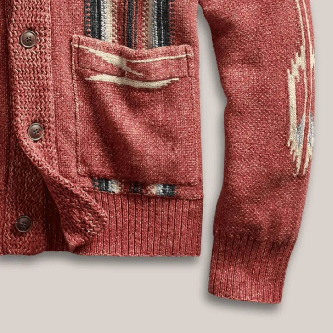 Cardigan in lana a trama elegante