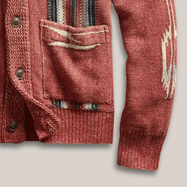 Cardigan in lana a trama elegante