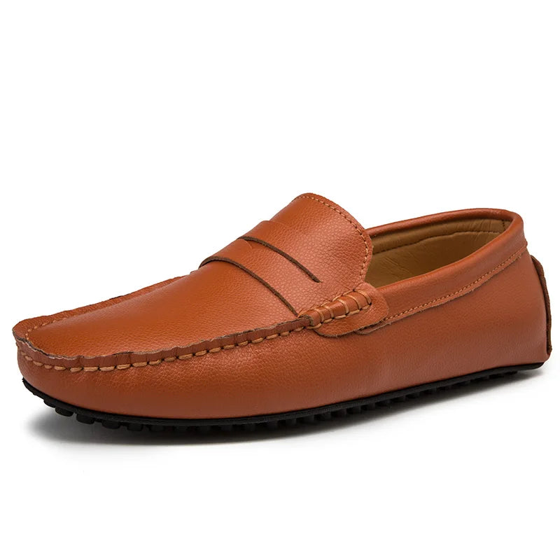 Mocassini estivi in pelle casual