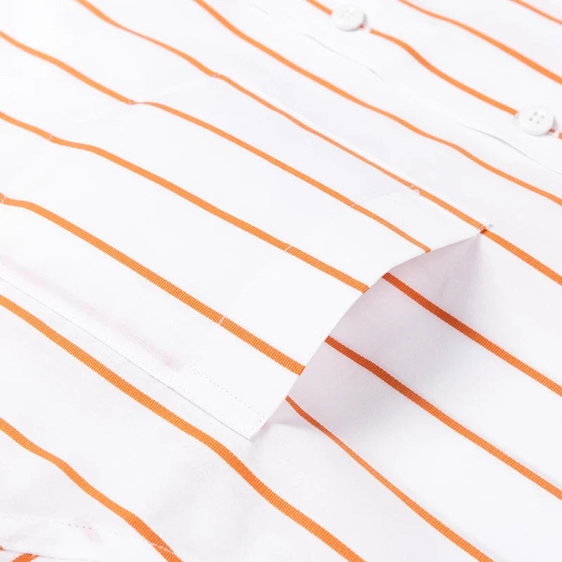 Camicia elegante in cotone a righe