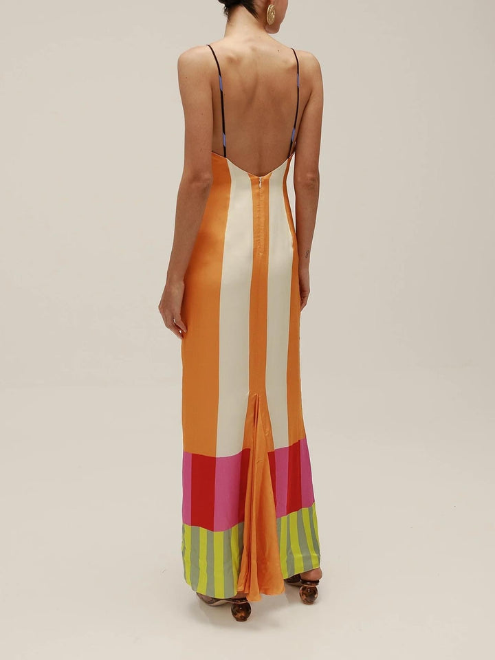 Paloma – Maxi Abito Colorato a Righe