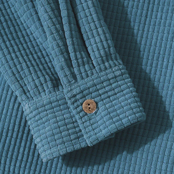 Camicia con cappuccio in velluto a coste