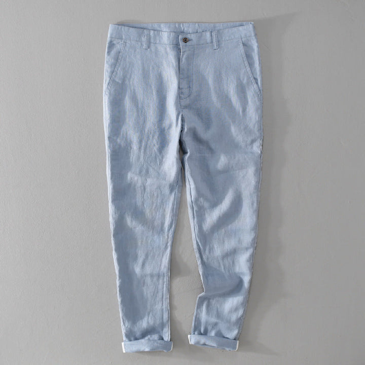 Pantaloni di lino premium