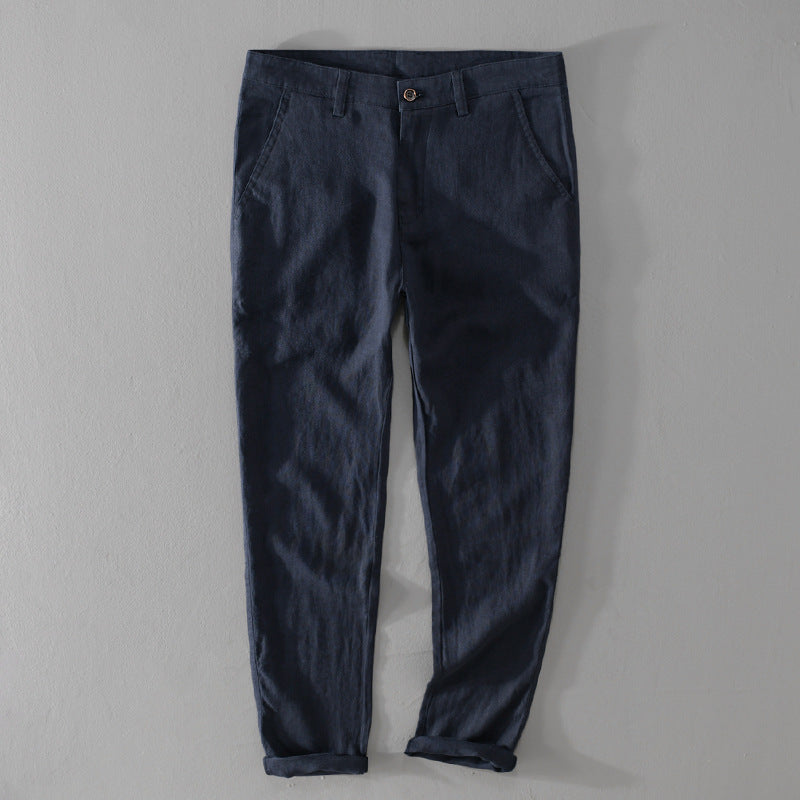 Pantaloni di lino premium