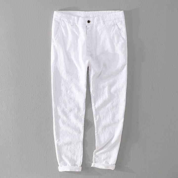 Pantaloni di lino premium