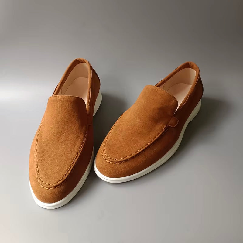 Mocassini in pelle scamosciata premium