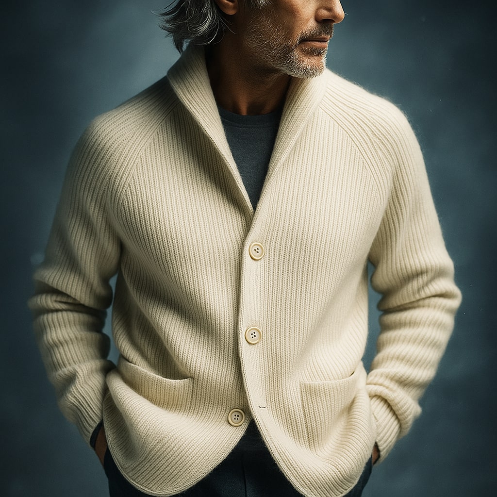 Cardigan elegante lavorato a maglia