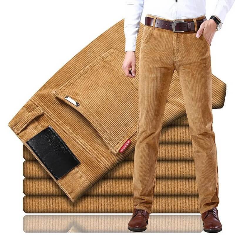 Pantaloni eleganti in velluto a coste