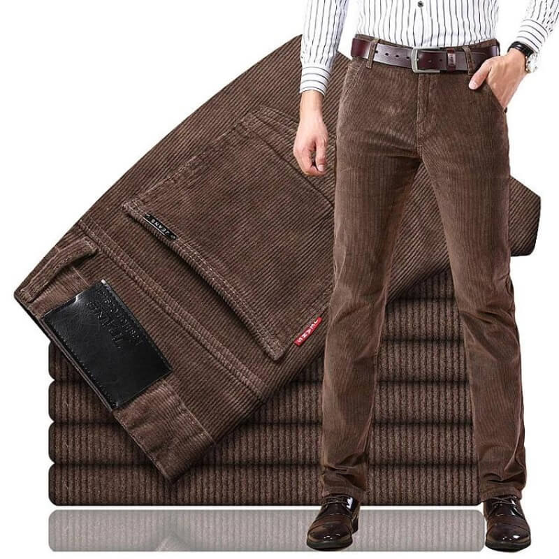 Pantaloni eleganti in velluto a coste