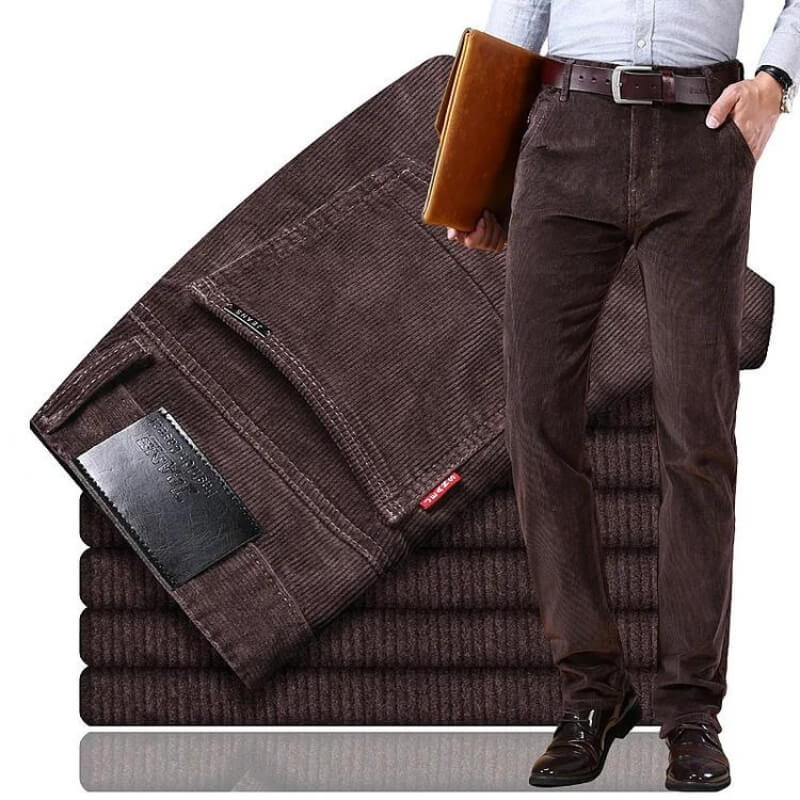 Pantaloni eleganti in velluto a coste