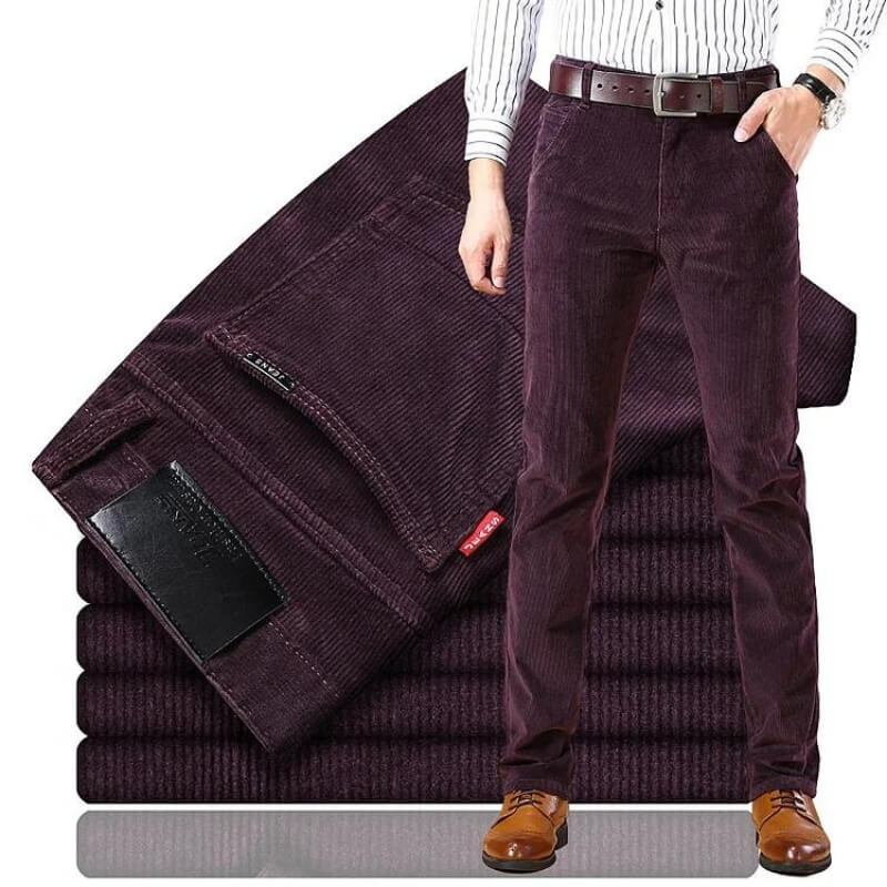 Pantaloni eleganti in velluto a coste