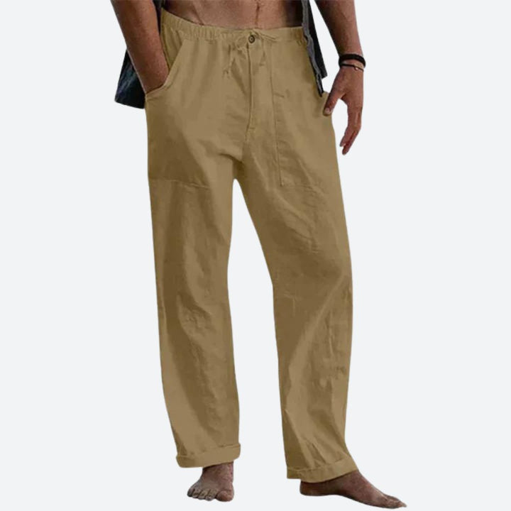 Pantaloni classici in lino