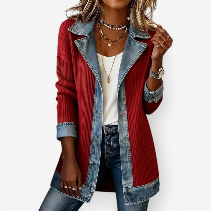 Emilia Giacca in denim misto