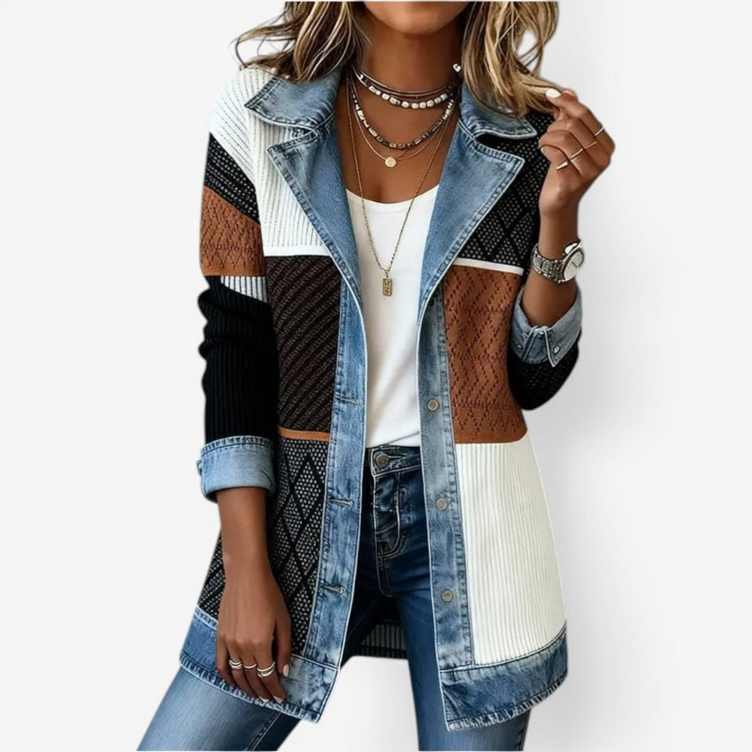 Emilia Giacca in denim misto
