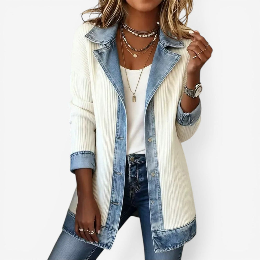 Emilia Giacca in denim misto