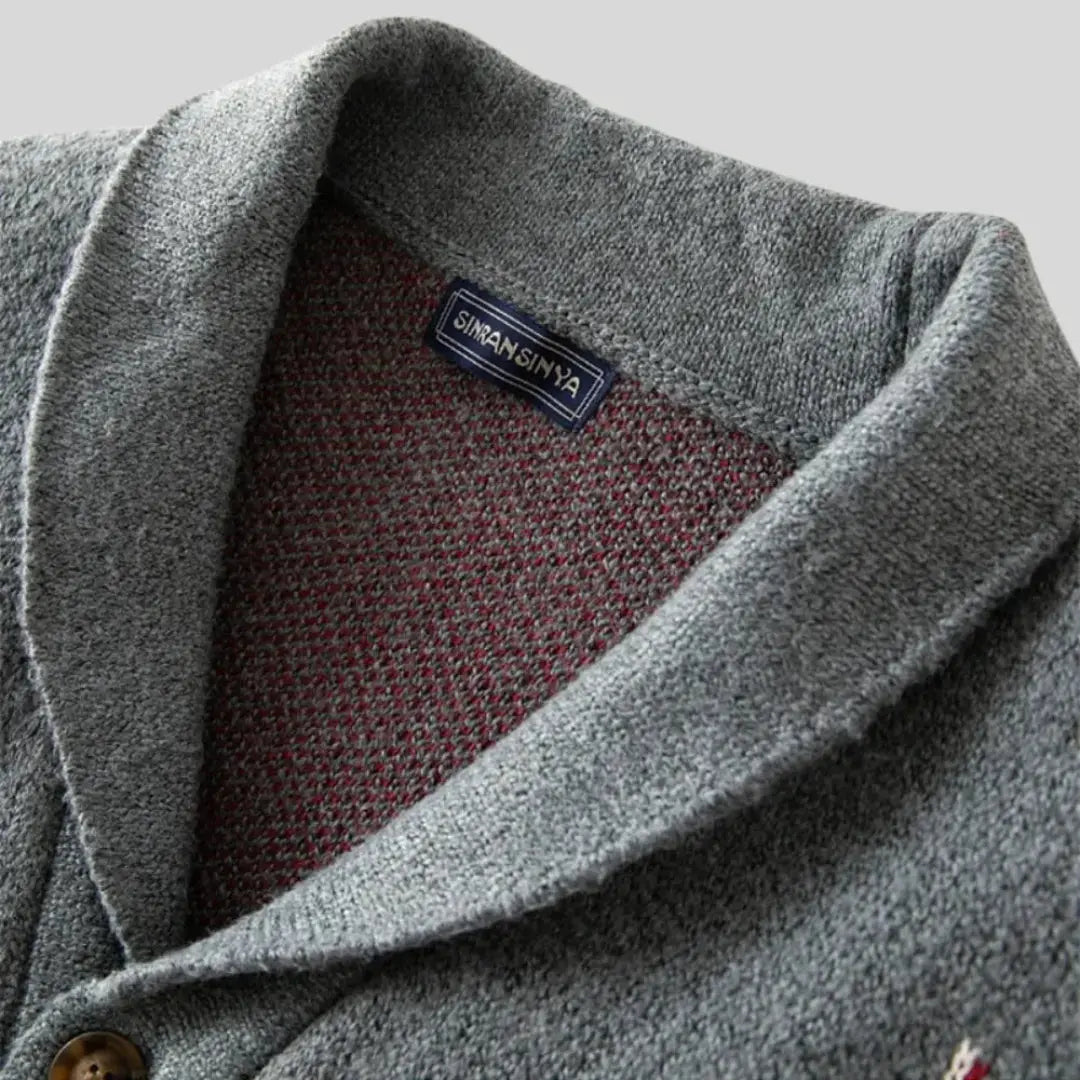 Cardigan in lana jacquard