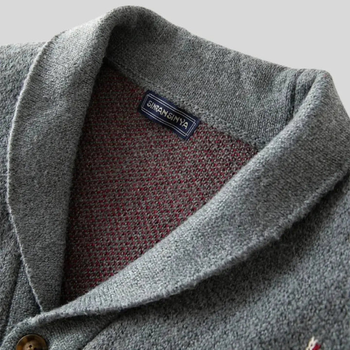 Cardigan in lana jacquard