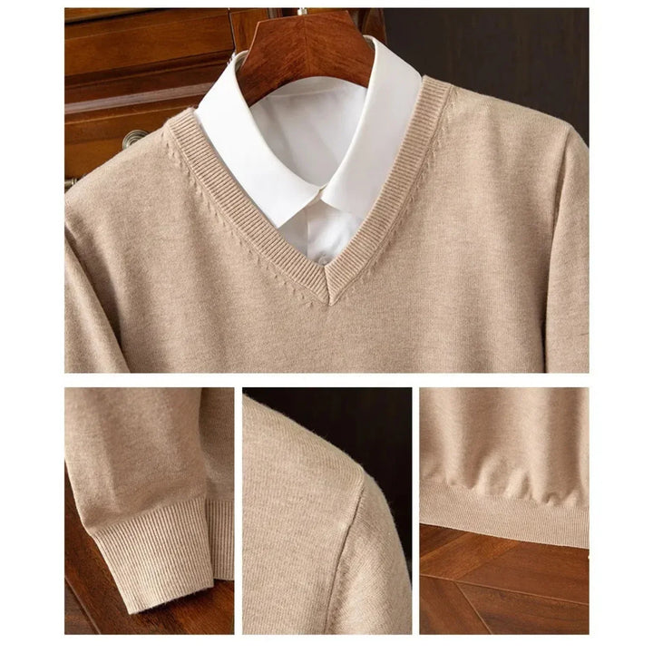 Maglione chic con scollo a V