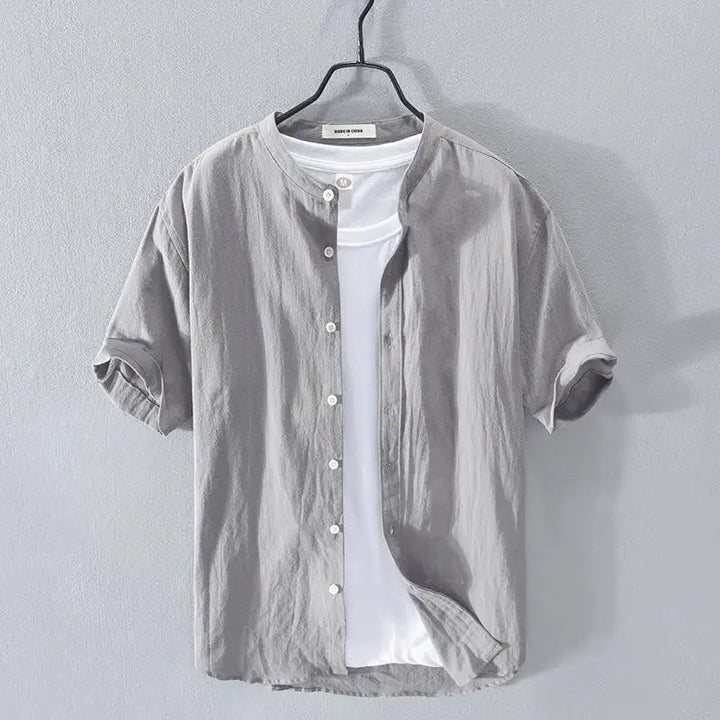 Camicia estiva in cotone e lino