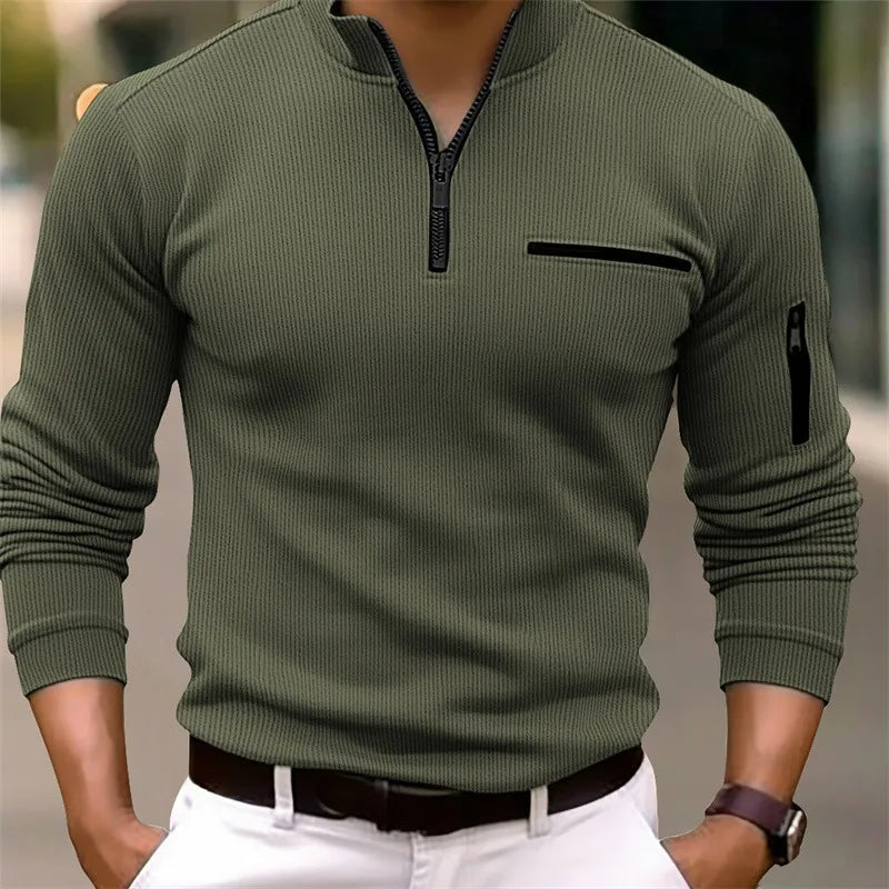 Xander | Maglia Casual con Mezza Zip