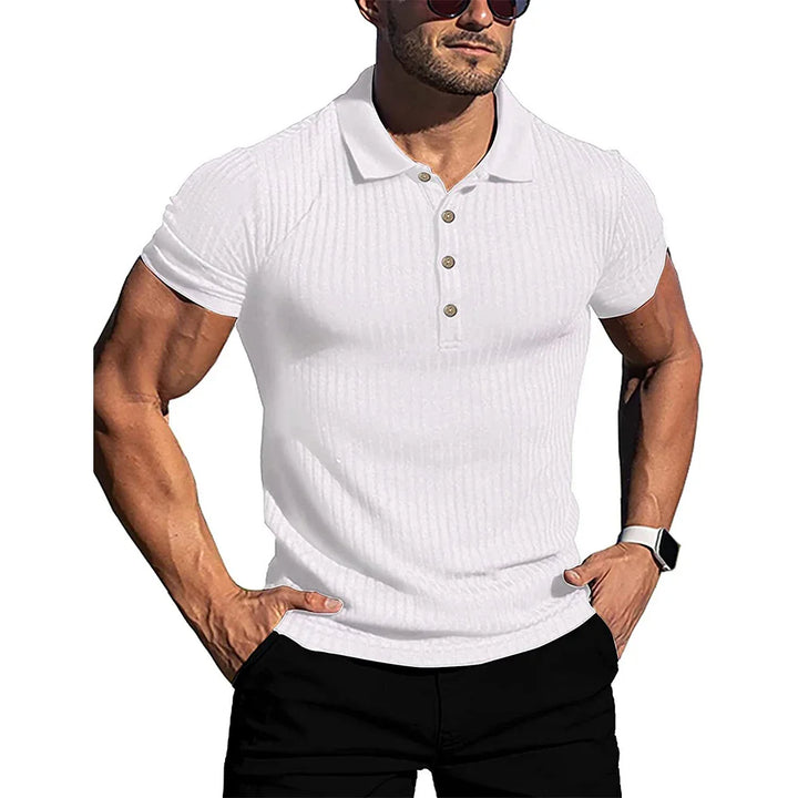 Polo elegante a righe