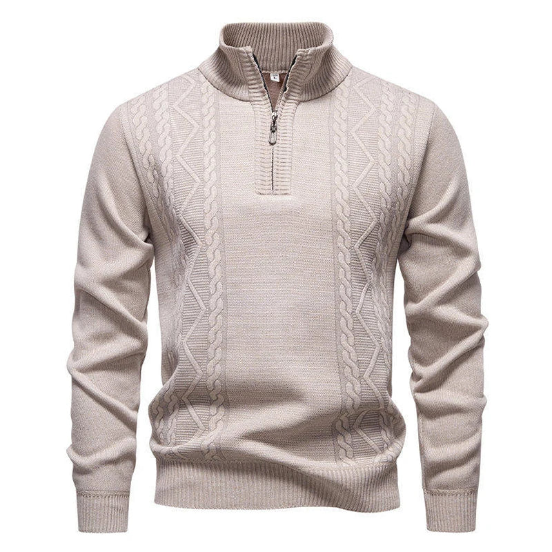 Maglione vintage lavorato a maglia con zip