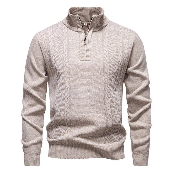 Maglione vintage lavorato a maglia con zip
