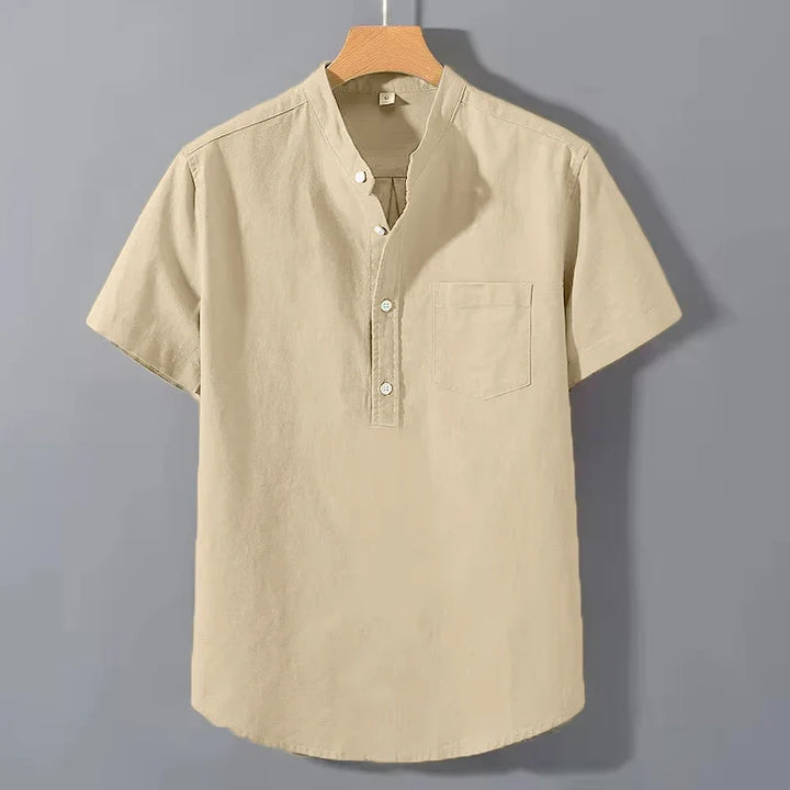 Camicia in cotone a maniche corte