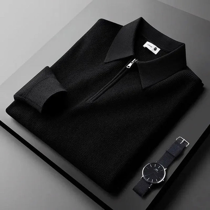Maglione elegante da uomo con zip