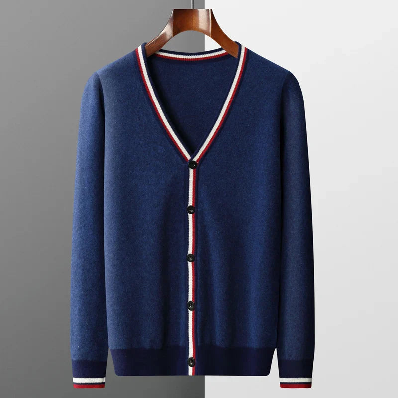 Cardigan in lana merino