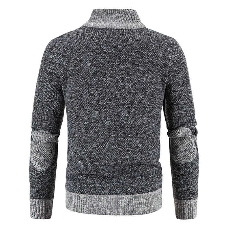Cardigan elegante in maglia con zip