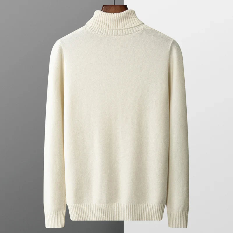 Maglione a collo alto in lana Saint-Tropez